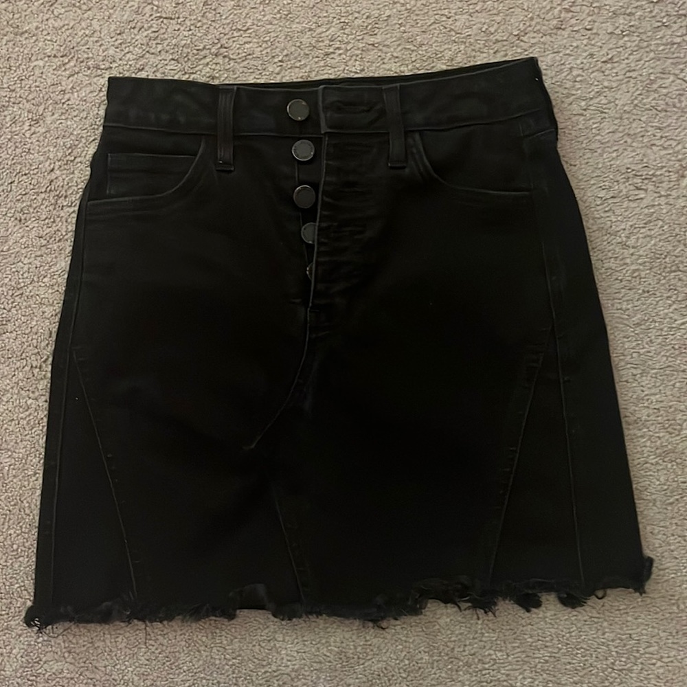 “Just Black Denim” 5 button skirt